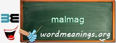 WordMeaning blackboard for malmag